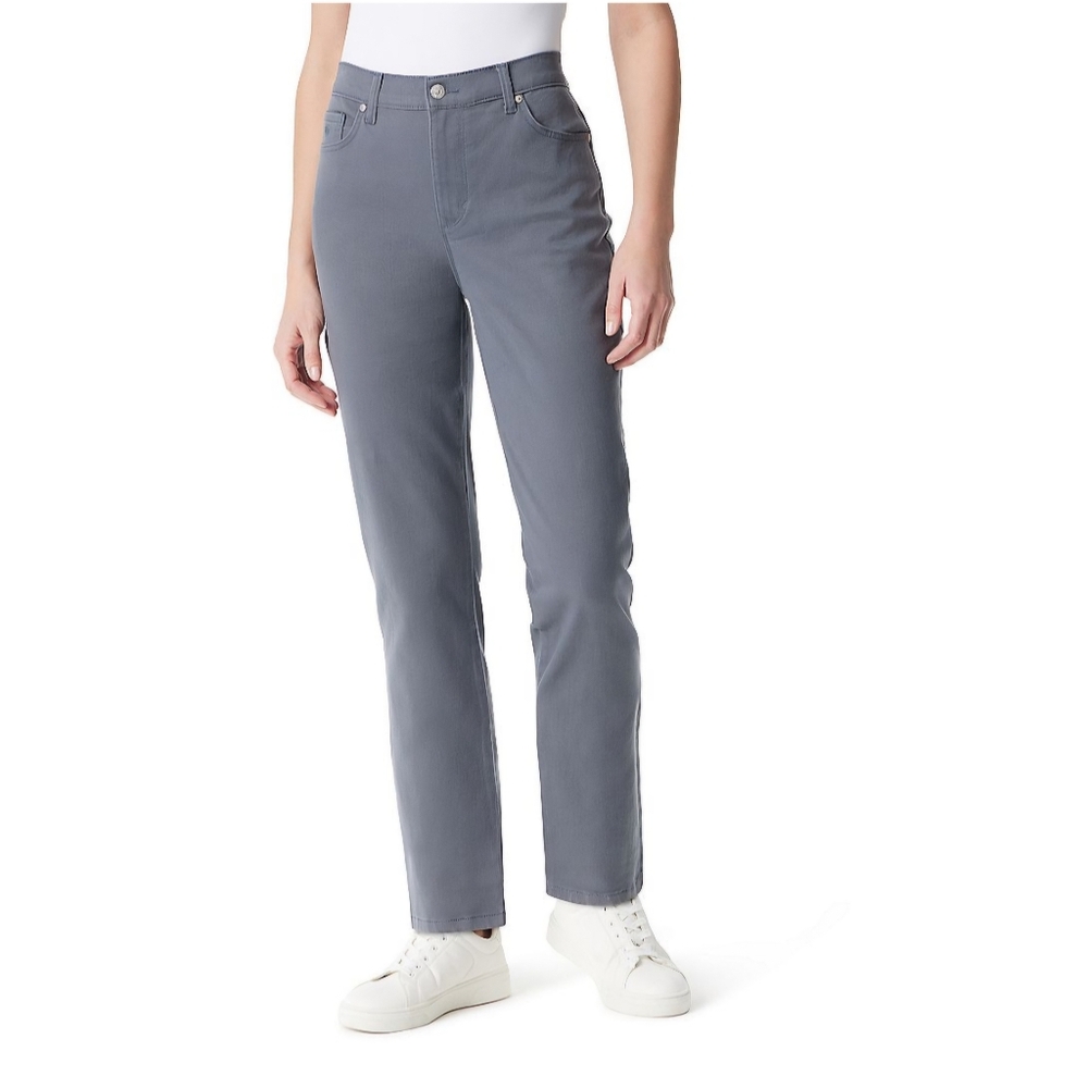 Gloria Vanderbilt® Amanda Classic Misses Straight Jeans (Dusk Gray 18L)